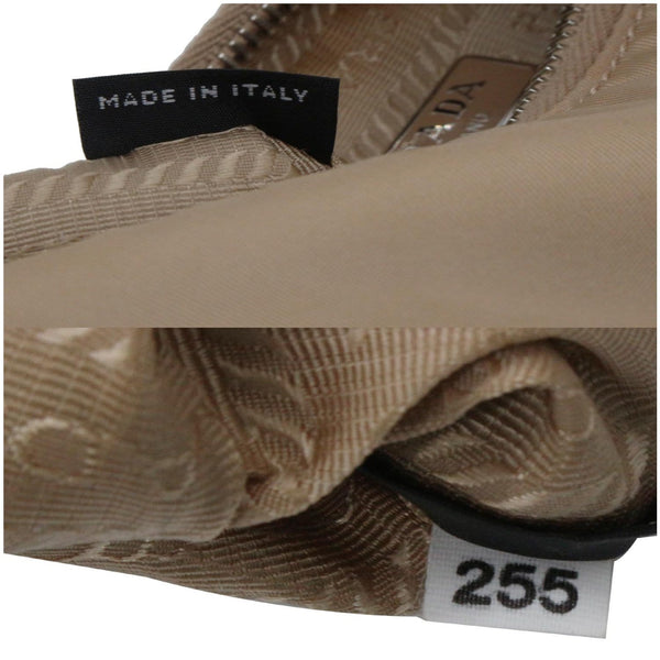 PRADA Re-Edition 2005 Nylon Shoulder Bag Beige