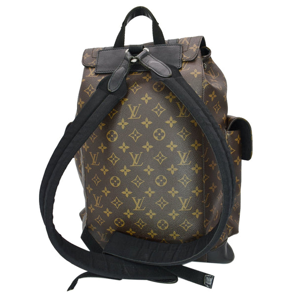 LOUIS VUITTON Christopher Monogram Macassar Canvas Backpack Bag Brown