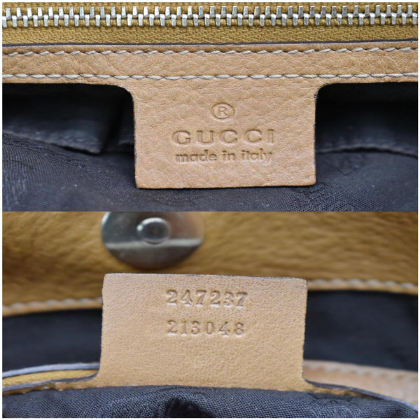 GUCCI Medium Charm GG Canvas Tote Bag Beige 247237