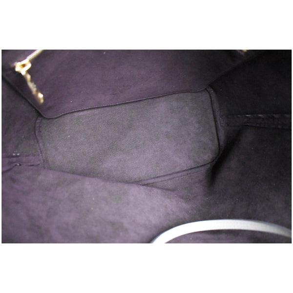 LOUIS VUITTON Neverfull MM Monogram Empreinte Tote Bag Beige