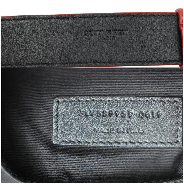 Yves Saint Laurent Classic Monogram Leather Belt Bag - Red