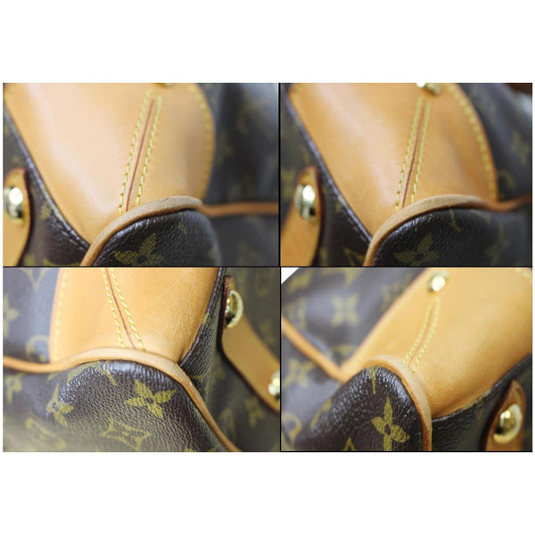 brown seams LV Retiro PM Monogram Canvas Bag