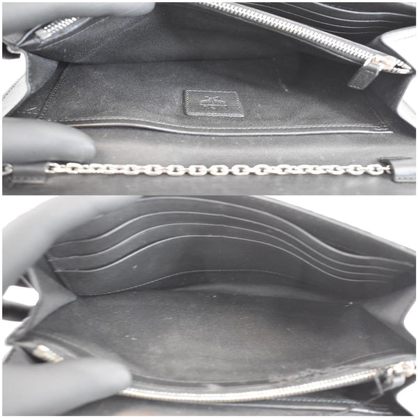 MCM Millie Flap Visetos Wallet On Chain Black