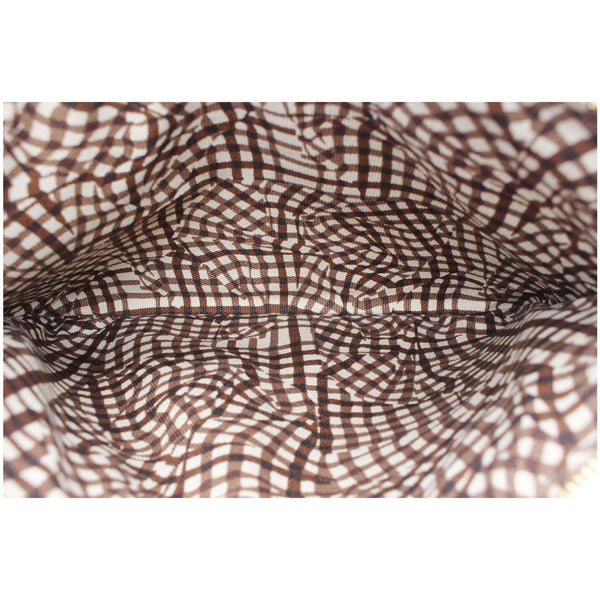 MCM Visetos Monogram Coated Canvas Wristlet Zip Pouch Cognac