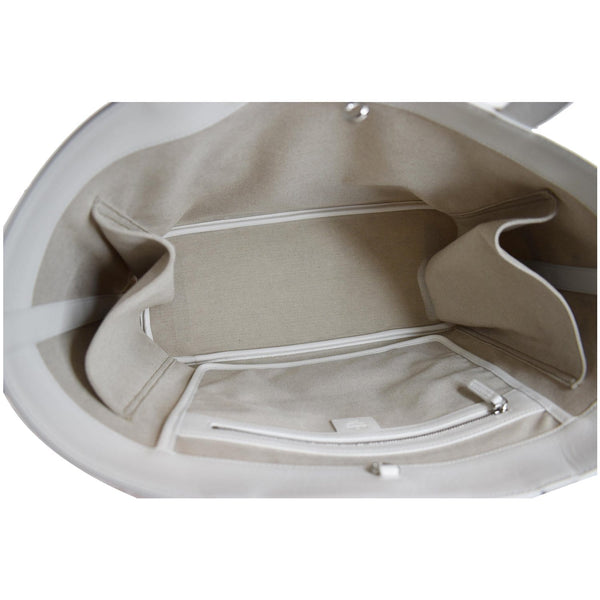 MCM Delmy Shopper Visetos Tote Bag White