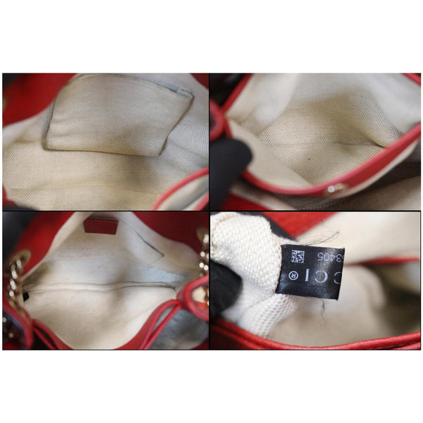 GUCCI Soho Chain Mini Tassel Leather Shoulder Bag Red 387043 - 15% OFF