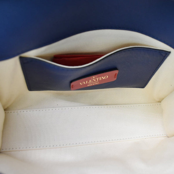 Valentino Garavani Rockstud Chevron Print Leather Bag