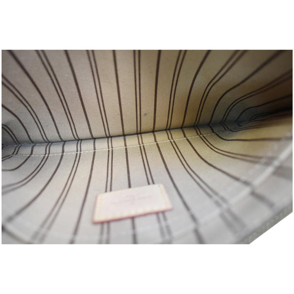 LOUIS VUITTON Neverfull MM Monogram Canvas Pochette Wristlet Pouch Brown