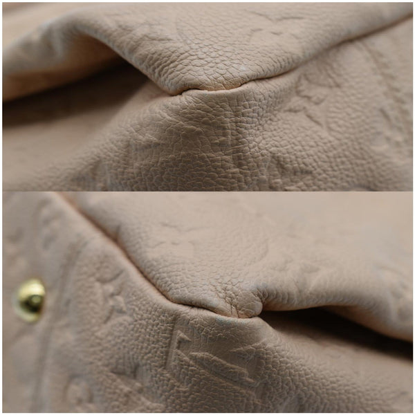 LOUIS VUITTON Artsy MM Empreinte Leather Shoulder Bag Dune