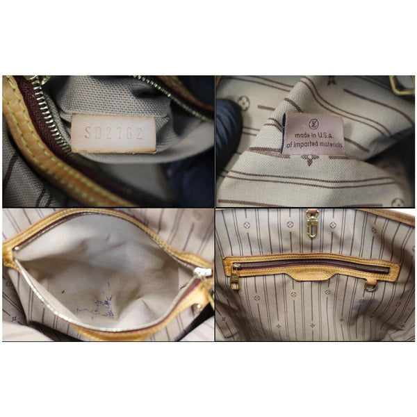 interior LV Delightful PM Monogram Canvas Hobo Bag