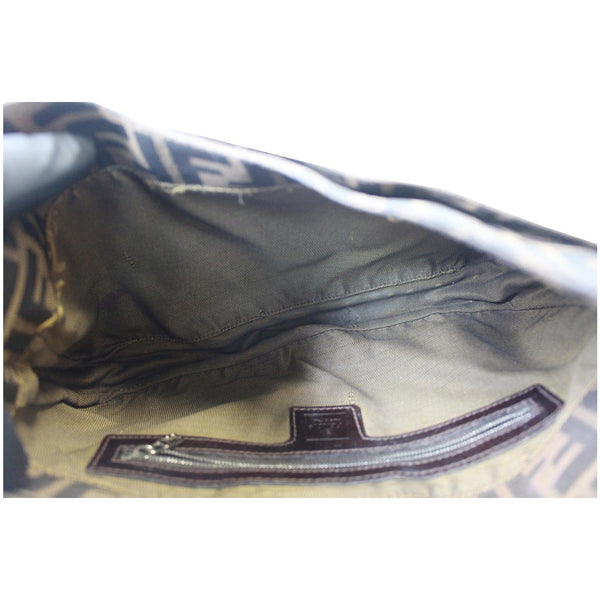 FENDI Hobo Zucca Mamma Baguette Shoulder Bag Brown