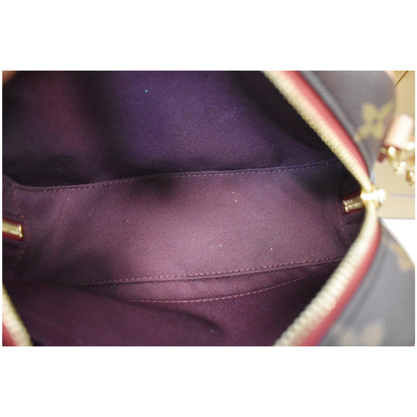 LOUIS VUITTON Deauville Mini Monogram Canvas Shoulder Bag Brown