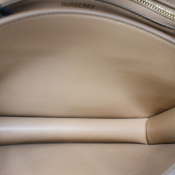 BURBERRY TB Small Leather Crossbody Bag Beige - Hot Deals