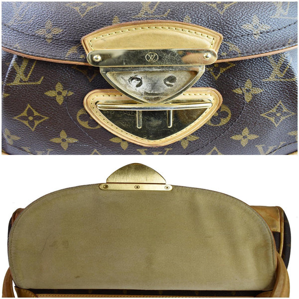 Louis Vuitton Beverly MM Monogram Canvas Shoulder Bag - close setup