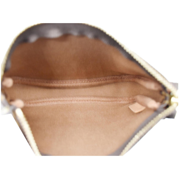 Louis Vuitton Mini Pochette Monogram Canvas Pouch inner view