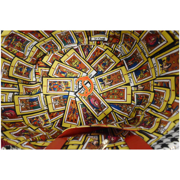 Christian Louboutin Caracaba Small Creative Fabric Bag - interior