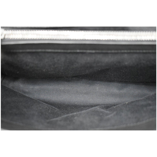 YVES SAINT LAURENT College Medium Flap Matelassé Leather Shoulder Bag Black