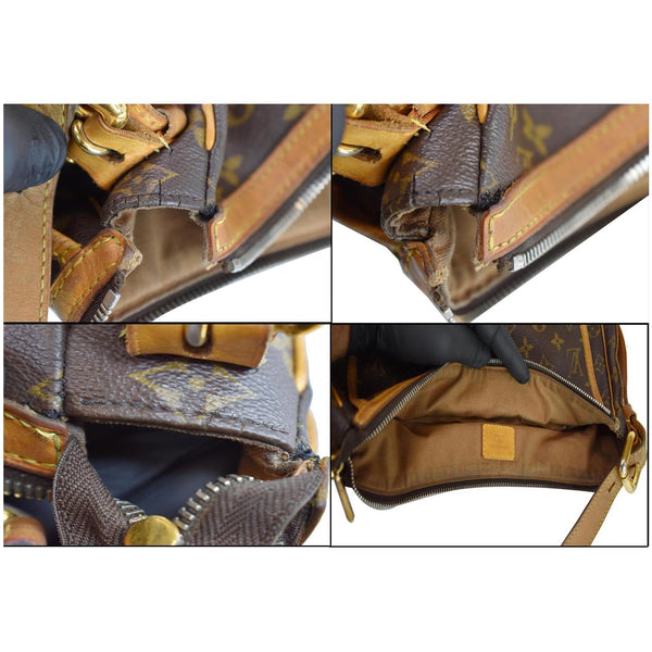 LOUIS VUITTON Tulum GM Monogram Canvas Shoulder Bag Brown