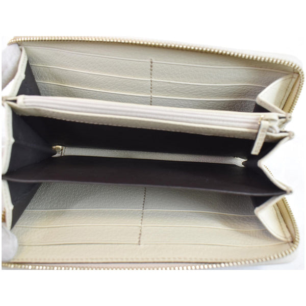 GUCCI Zip Around GG Canvas Long Wallet Beige 307980
