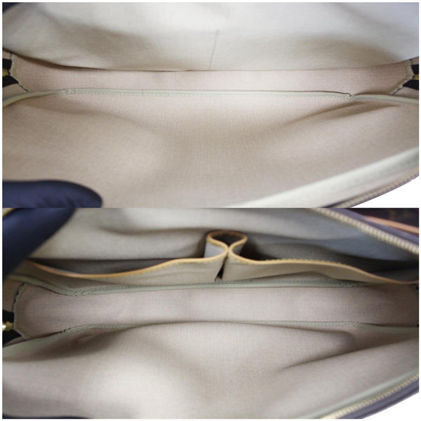 interior lv Reporter GM Monogram Canvas Shoulder Bag