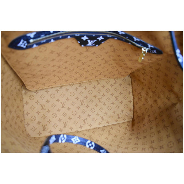 LOUIS VUITTON Neverfull Crafty MM Monogram Gaint Canvas Tote Bag Caramel