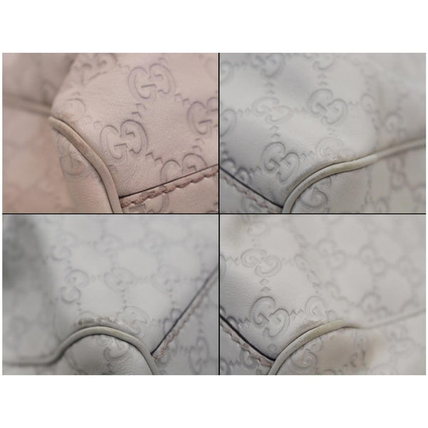 Gucci Sukey Medium Guccissima Leather Handle Handbag four corner look