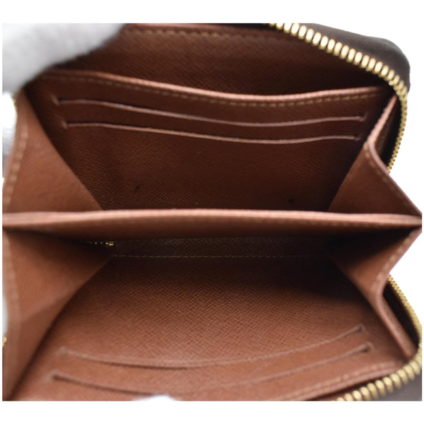 LOUIS VUITTON Monogram Canvas Zippy Coin Purse Brown