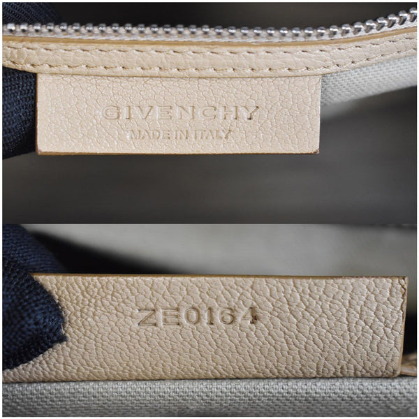 GIVENCHY Antigona Medium Leather Shoulder Bag Beige