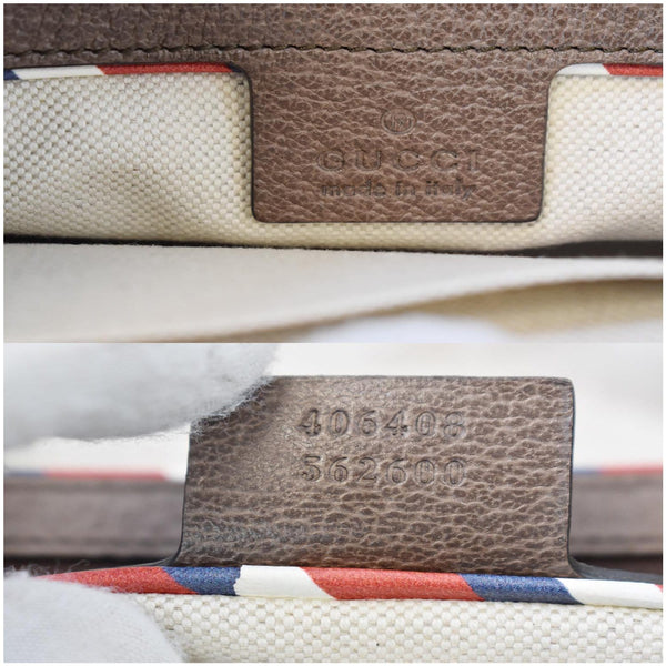 GUCCI Courrier Zip GG Supreme Canvas Messenger Bag Beige 406408