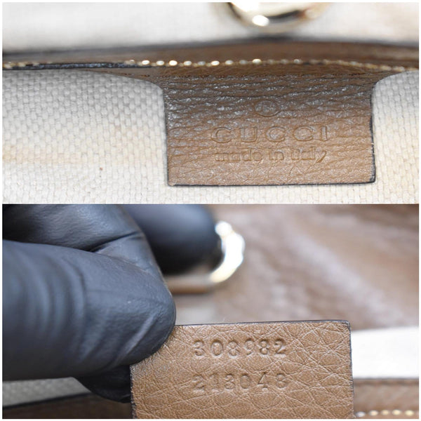 GUCCI Soho Pebbled Leather Chain Shoulder Bag Brown 308982