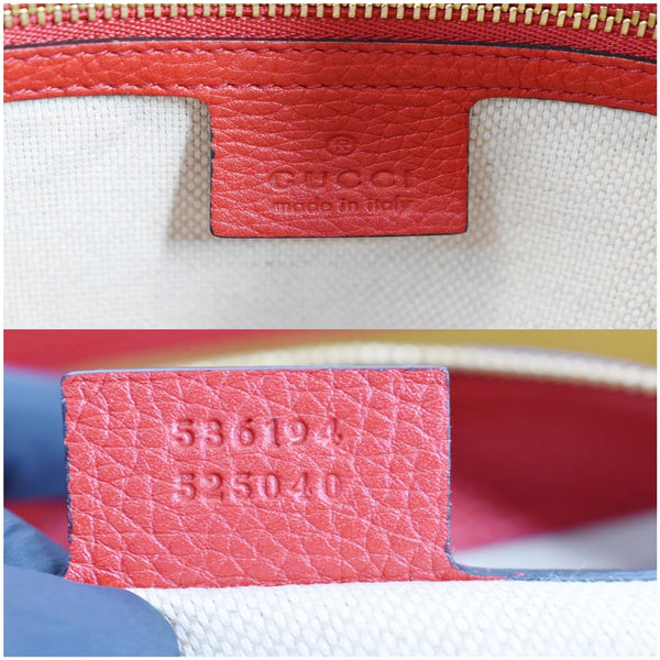 Gucci Soho Large Pebbled Leather Hobo Shoulder Bag serial code