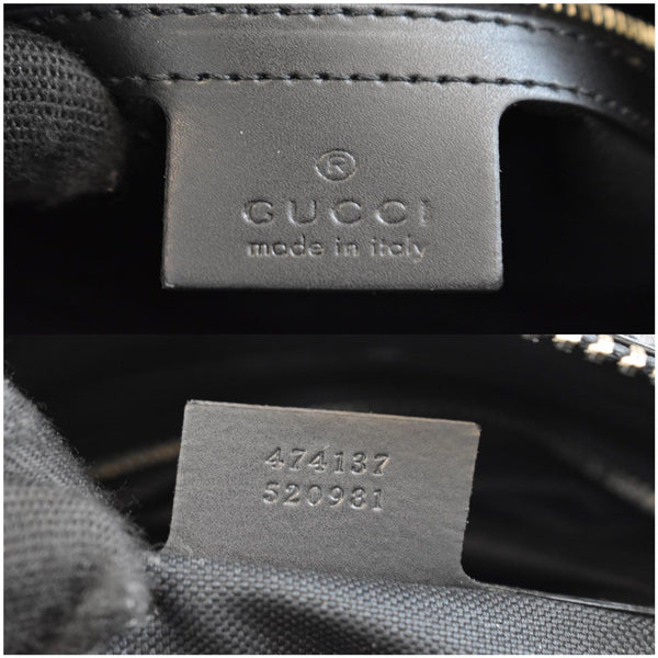 GUCCI GG Supreme Square Messenger Bag Black 474137
