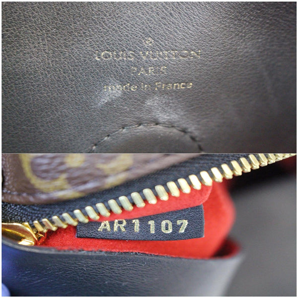 LOUIS VUITTON Tuileries Monogram Canvas Hobo Bag Black