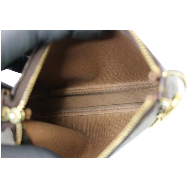 Louis Vuitton Mini Pochette Monogram Canvas Pouch smooth interior