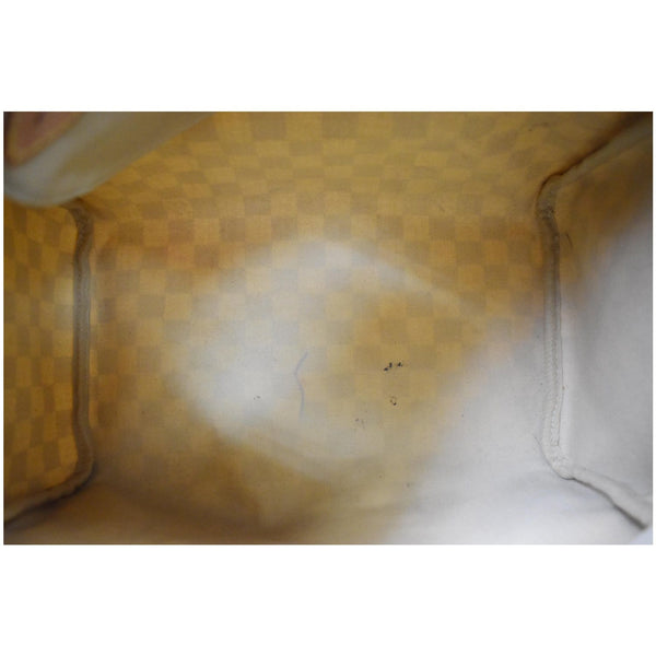 LOUIS VUITTON Speedy 30 Damier Azur Satchel Bag White