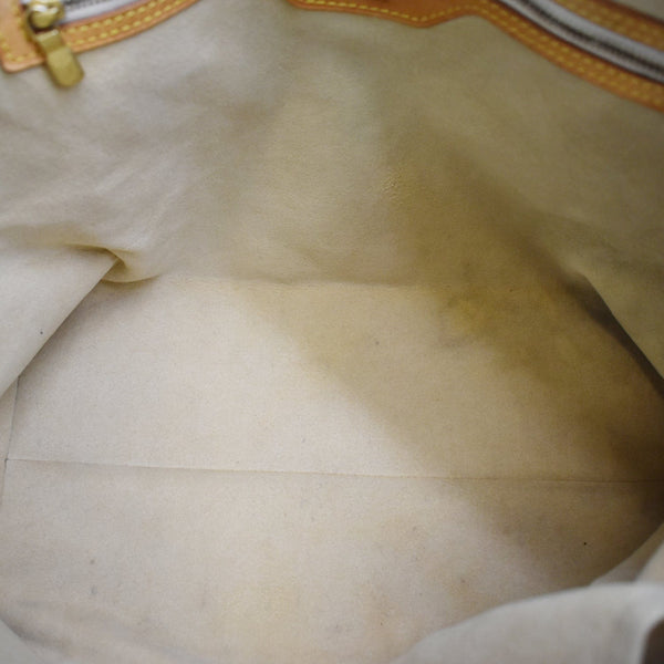 LOUIS VUITTON Hampstead MM Damier Azur Shoulder Bag White