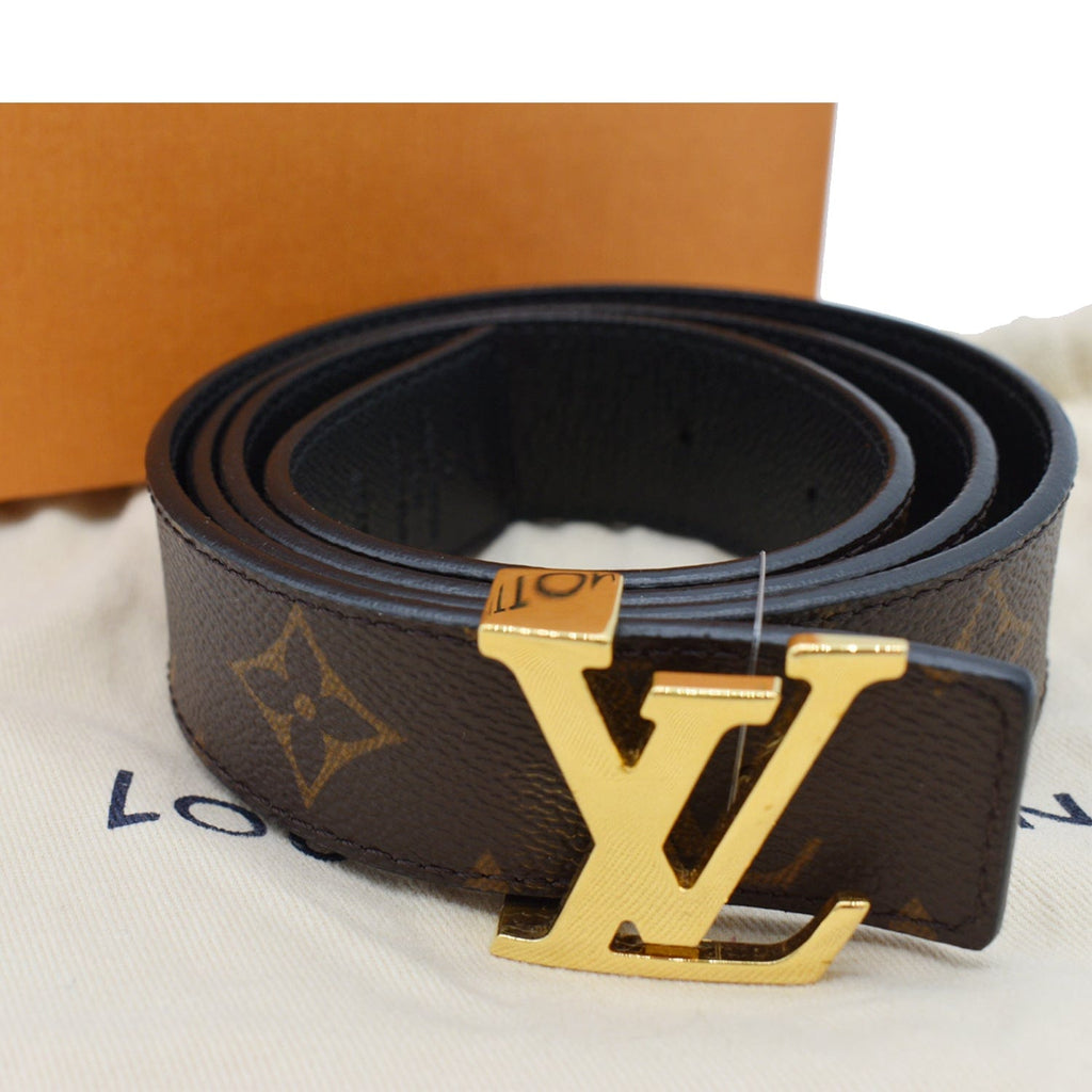 ? LOUIS VUITTON Buckle & Deep Brown Belt Louis Vuitton LV Initiales Silver Buckle Belt Monogram 40mm  main image 4