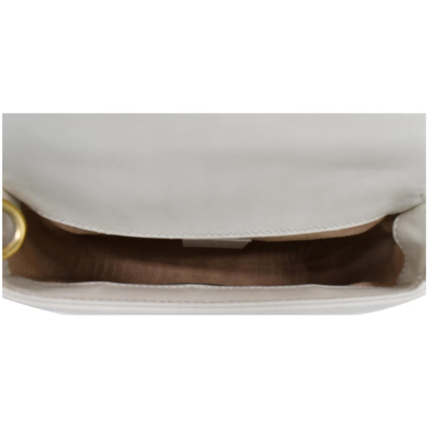 GUCCI GG Marmont Mini Top Handle Shoulder Bag White 547260