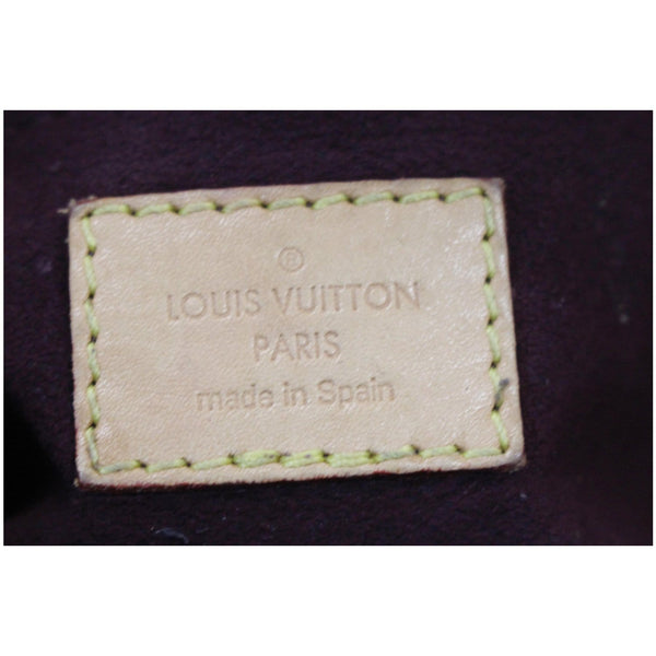 Louis Vuitton Montaigne MM Monogram Canvas Tote Bag Tag