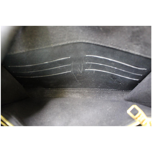 Louis Vuitton Chain Louise GM Noir Leather Interior Bag