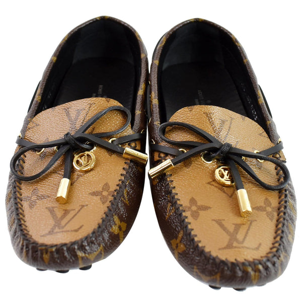 Louis Vuitton Classic Gloria Flat Monogram Loafers brown