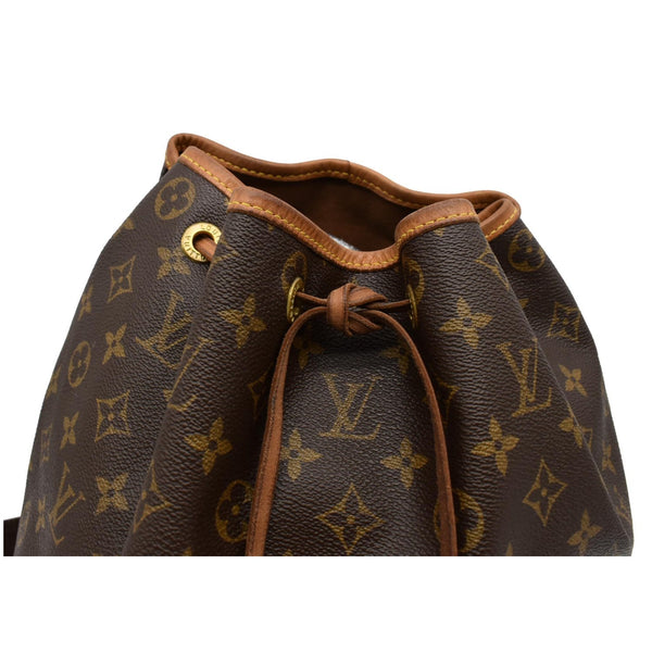 LOUIS VUITTON Montsouris GM Monogram Canvas Backpack Bag Brown