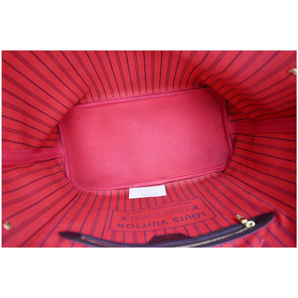 LOUIS VUITTON Neverfull MM Damier Ebene Tote Bag Brown