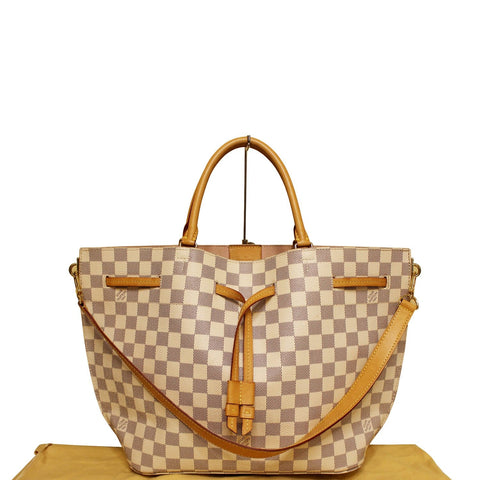 Louis Vuitton Girolata Damier Azur Bag Front View