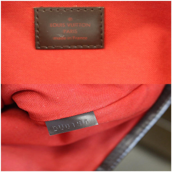 Louis Vuitton Bloomsbury PM Damier Ebene Bag tag