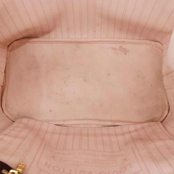 LOUIS VUITTON Neverfull MM Damier Ebene Tote Bag Brown - Hot Deals