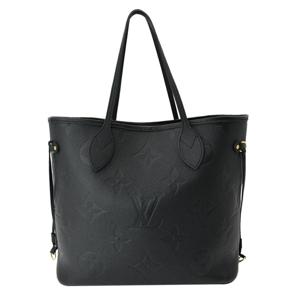 LOUIS VUITTON Neverfull MM Monogram Empreinte Tote Bag Black
