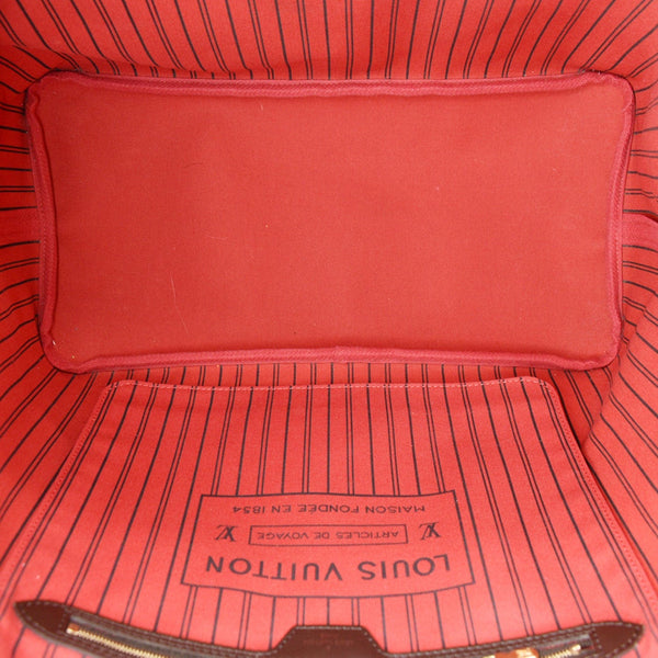 Louis Vuitton Neverfull GM Damier Ebene Tote Bag Brown