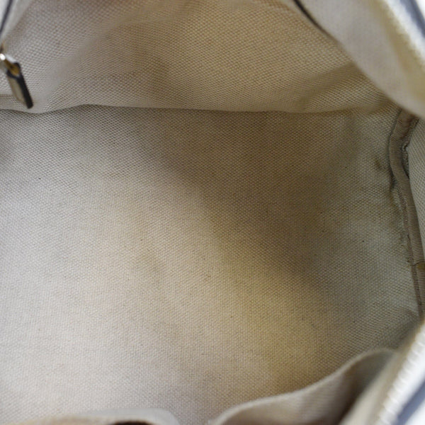 GUCCI Soho Leather Boston Bag White 282302