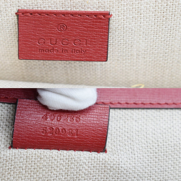 GUCCI Dionysus Floral Blooms Leather Shoulder Bag Red 400235